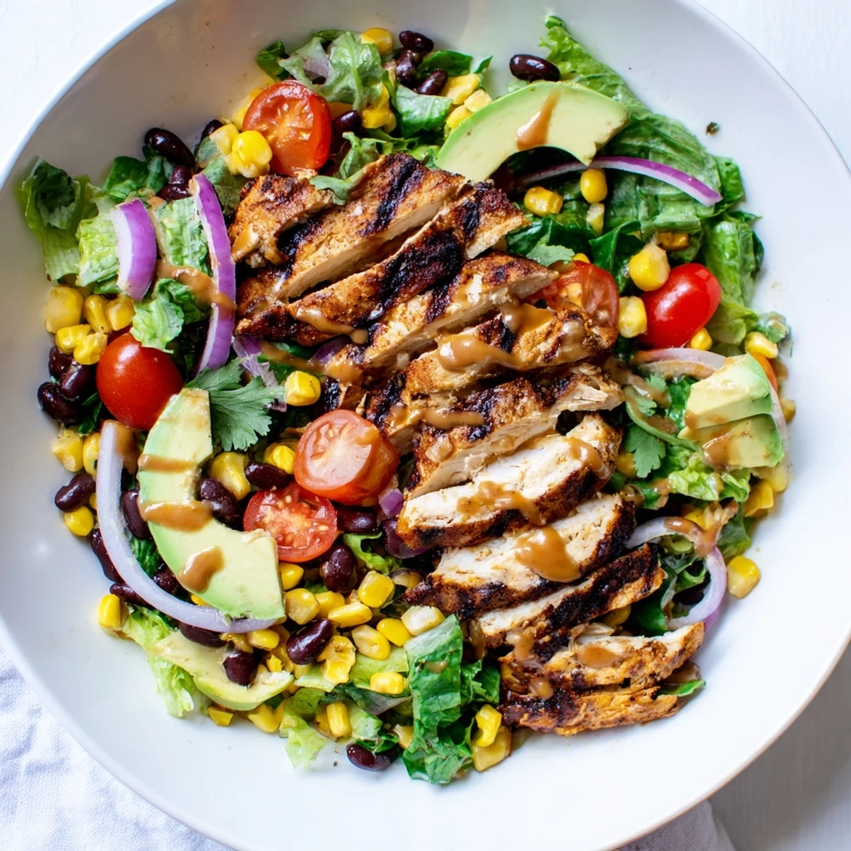 Serve this hearty Chipotle Lime Chicken Salad for a refreshing, protein-packed Mexican-inspired dinner tonight.
