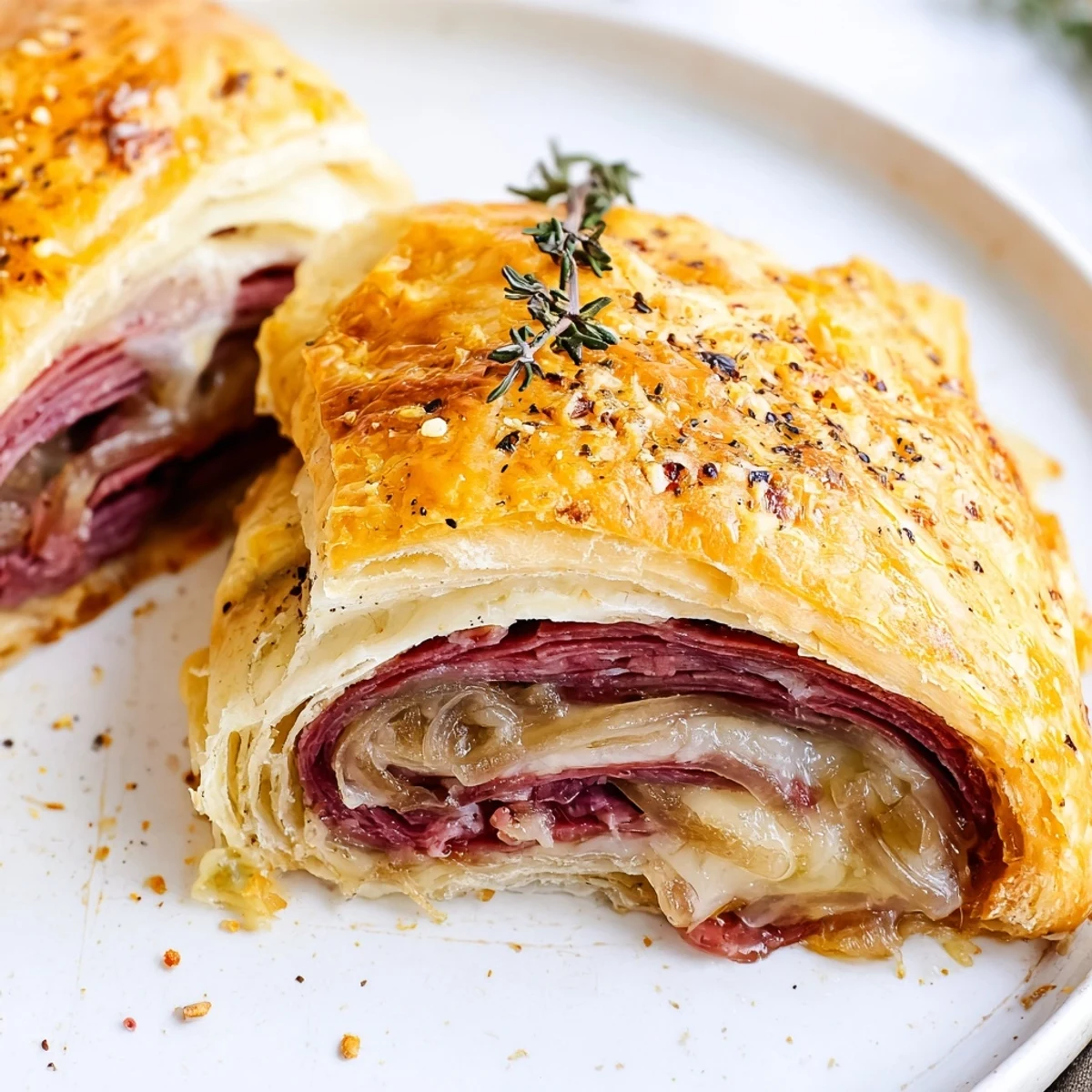 Golden Beef and Cheese French Dip Roll Ups arranged on a plate with savory au jus dipping sauce