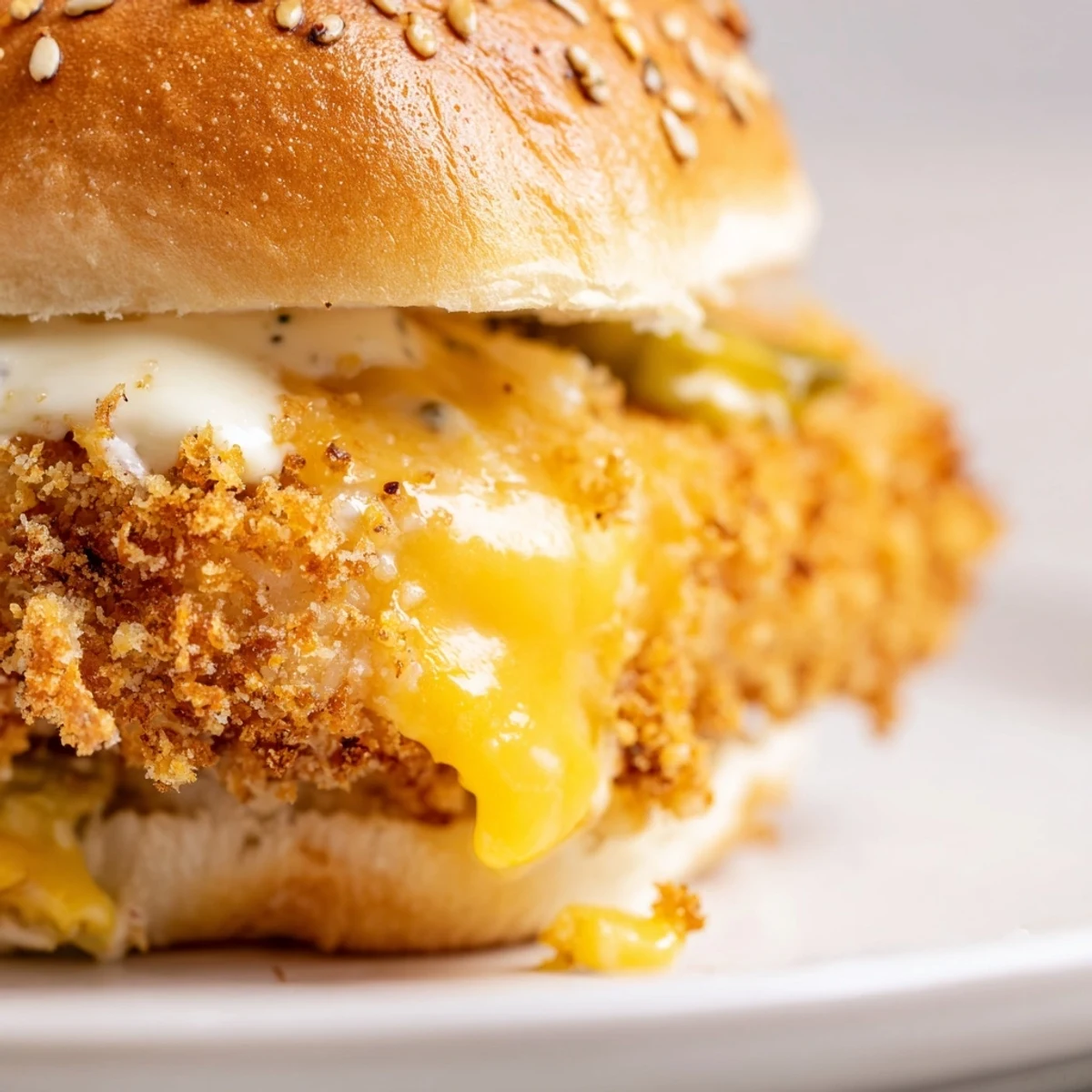 Mini Filet O Fish Sliders with crunchy breaded fish fillets fresh lettuce and tangy homemade tartar