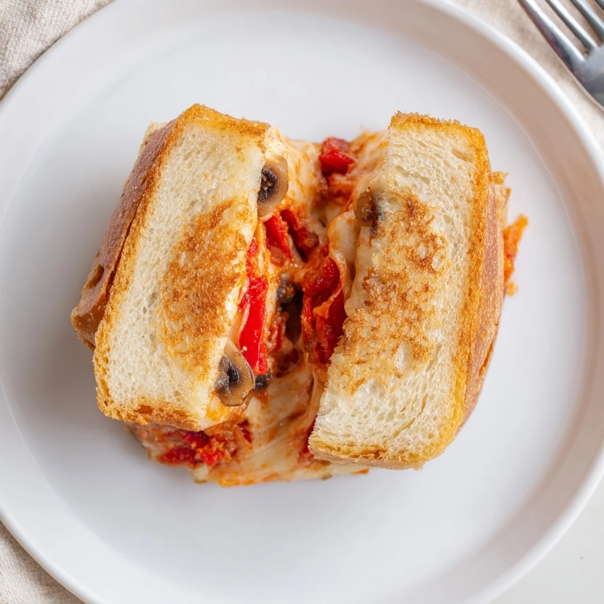 Warm Pie Iron Pizza Pockets served with crisp green salad and lemonade