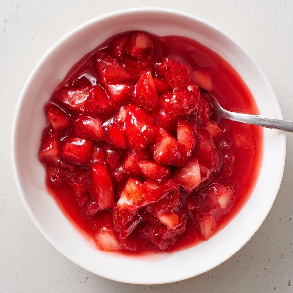 Chilled Strawberry Cake Filling Recipe spread between cake layers, sweet-tart aroma
