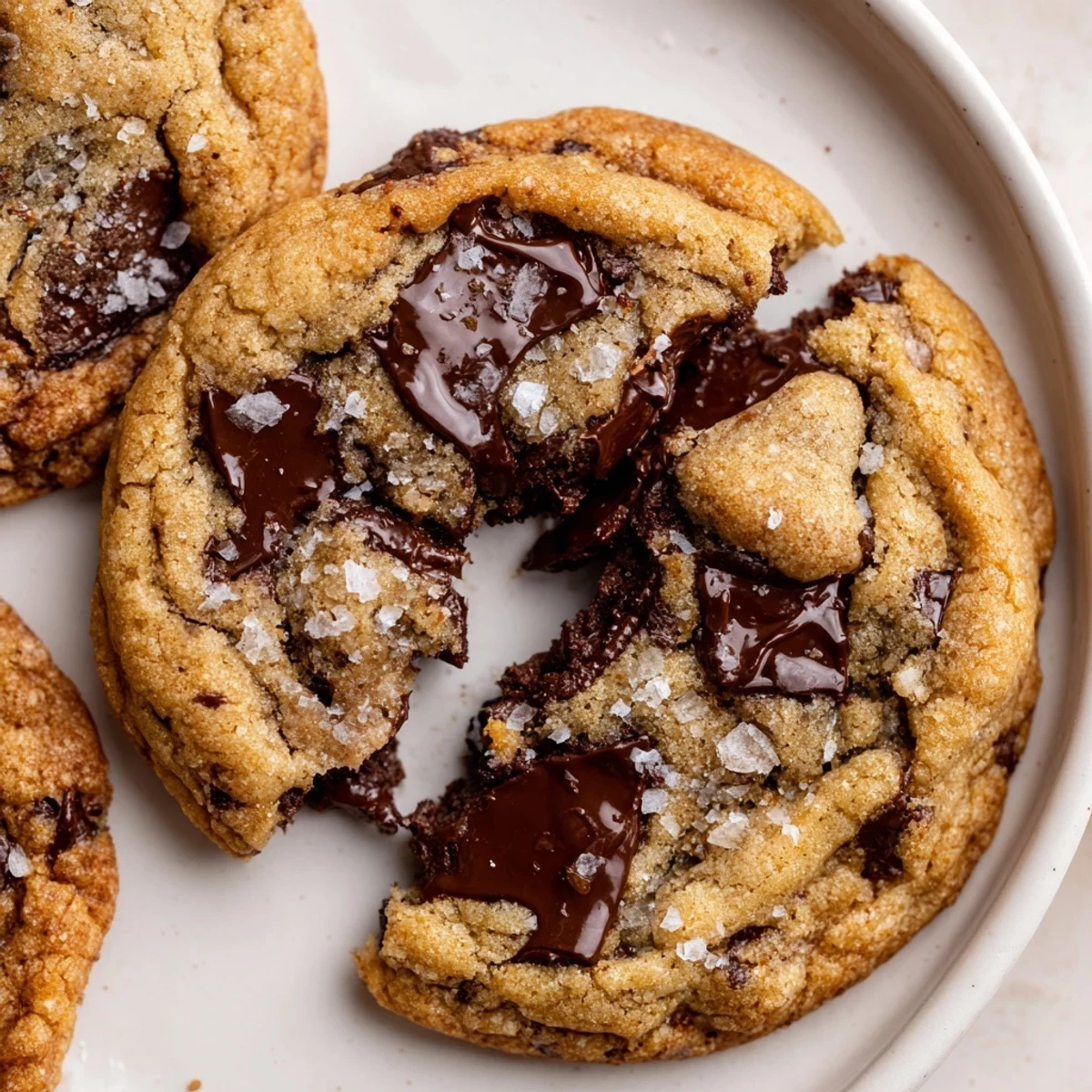 Fresh from the Brown Butter Chocolate Chip Cookies Recipe, warm and gooey.