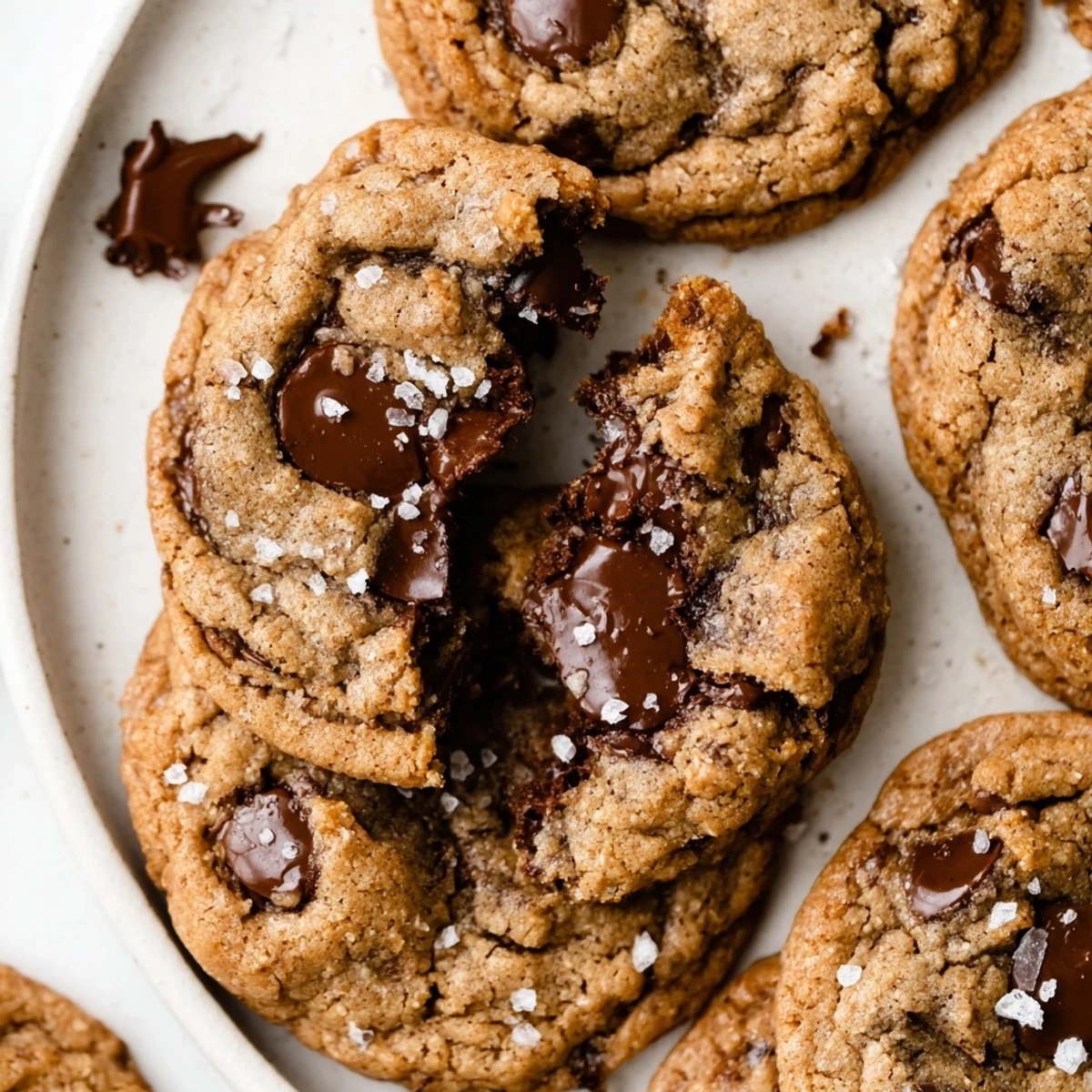 Cooling Brown Butter Chocolate Chip Cookies Recipe on rack, nutty aroma rising.