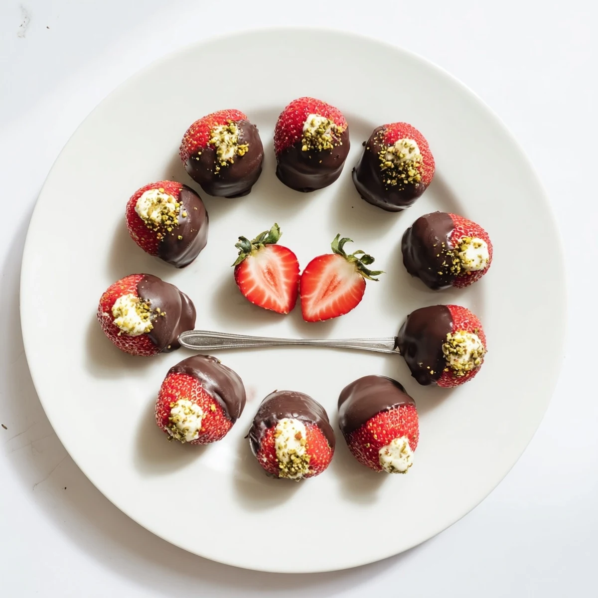 Bite-sized Strawberry Bombs perfect for parties, soft cream cheese interior melting