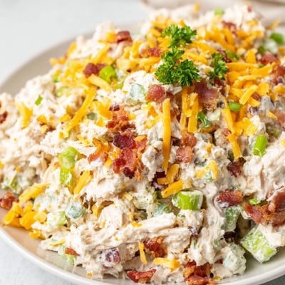 Low Carb Jalapeno Popper Cottage Cheese Chicken Salad