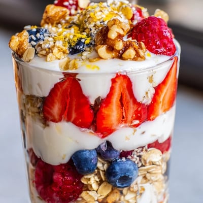 Greek Yogurt Parfait with Fresh Berries
