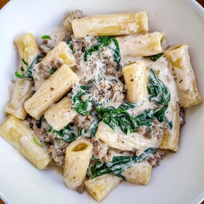 Creamy High Protein Beef Pasta