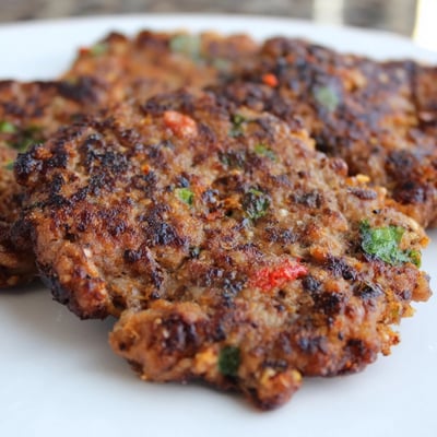 Pakistani Chapli Kabab Spiced Minced Meat