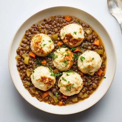 Lentils with Dumplings