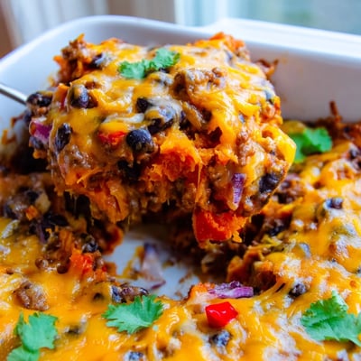 Sweet Potato Turkey Bean Bake