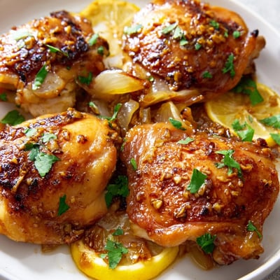 Ginger Garlic Chicken Thighs